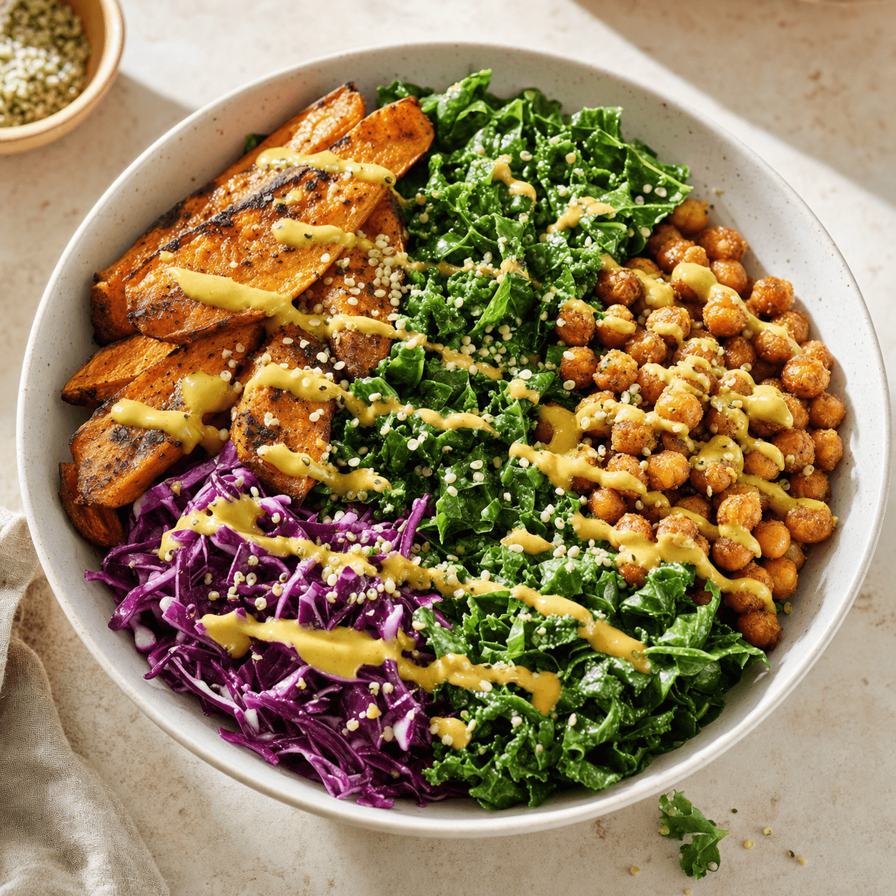 Charred Sweet Potato & Chickpea Plate